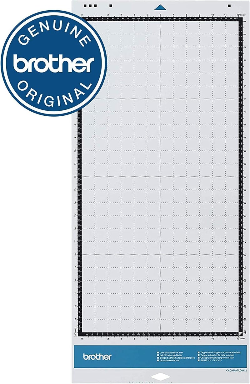 brother ScanNCut DX Low Tack Adhesive Mat 2-Pack, 12" x 12" and 12" x 24", for Thin and Delicate Materials - Image 5